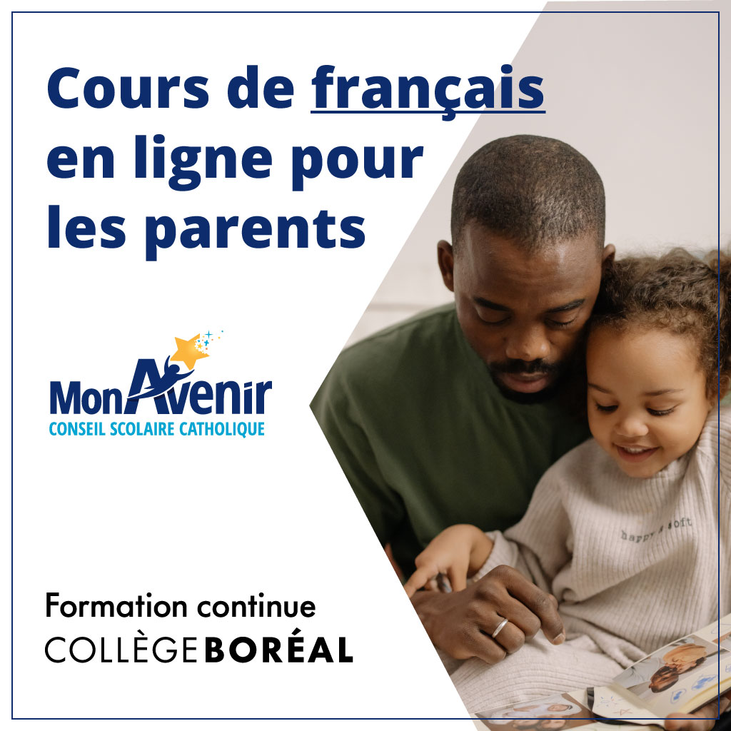visuel cours de français en ligne pour les parents