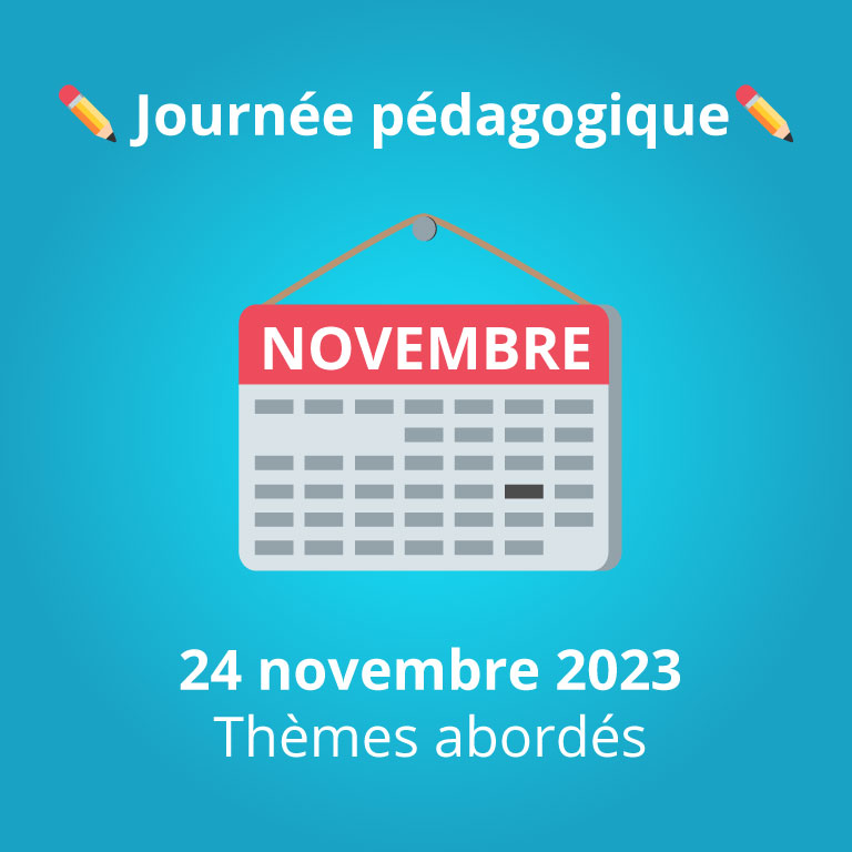 Informations journée pédagogique du 24 novembre 2023